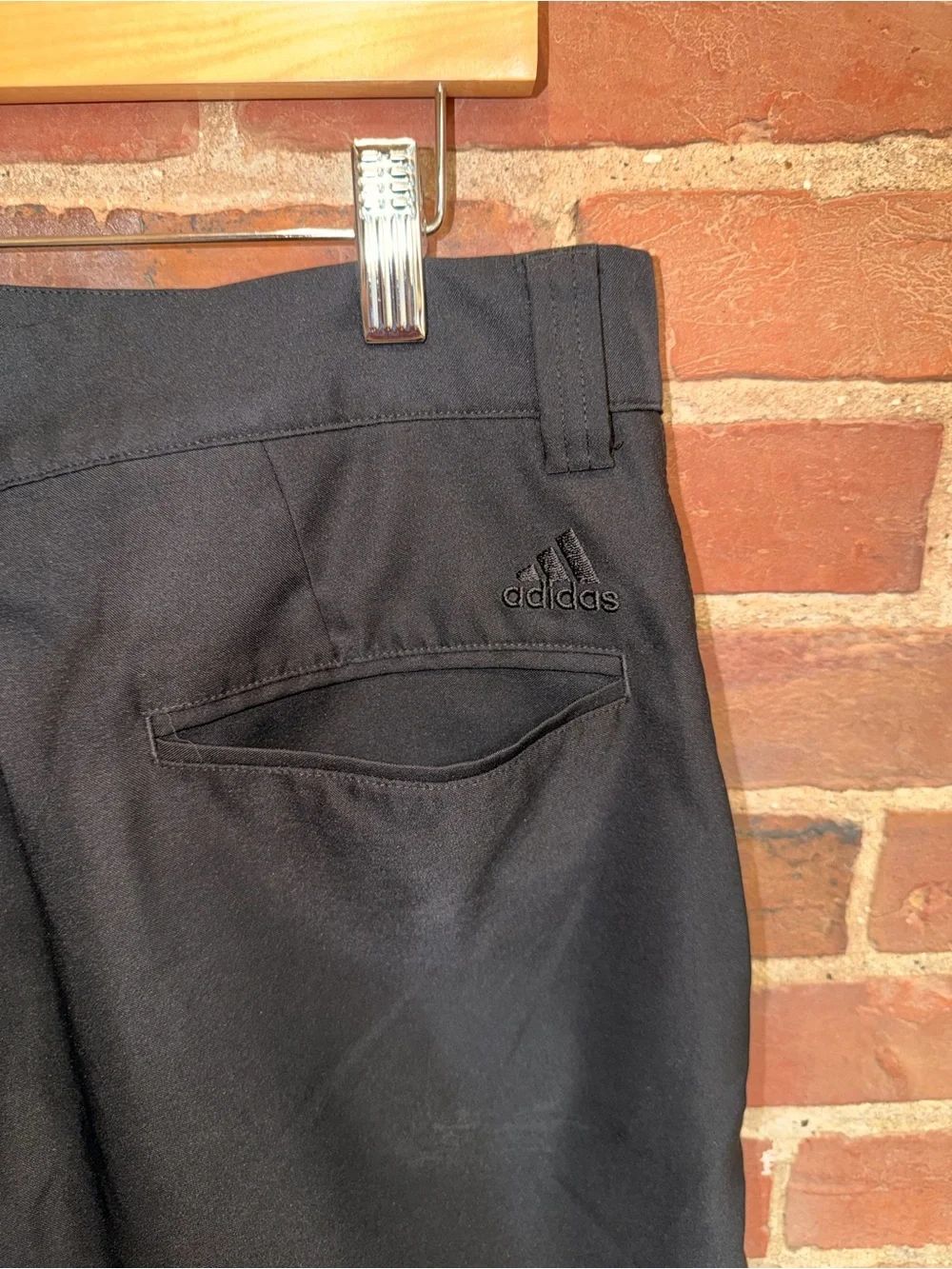adidas Men's Black Golf Attire Flat-Front Performance Shorts Activewear